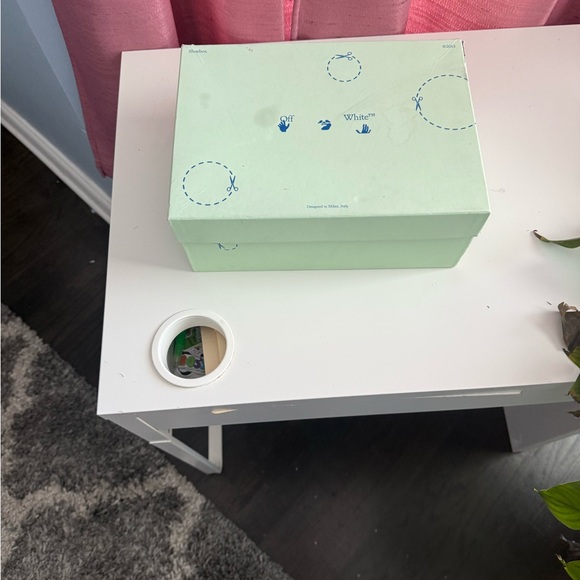Off-White Sneakers in Mint Green Box